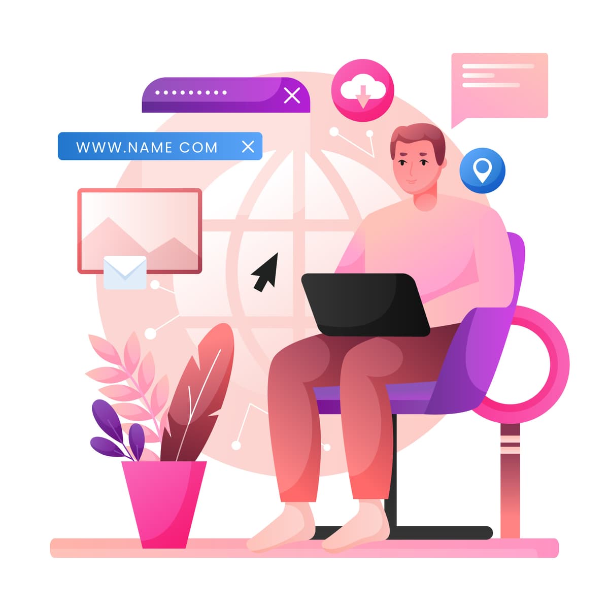 Team collaboration illustration