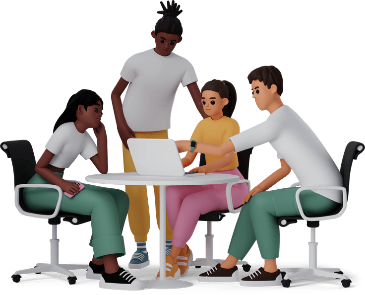 Team collaboration illustration